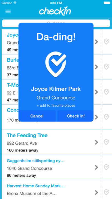 Screenshot #3 pour CheckIn - the mini Swarm client