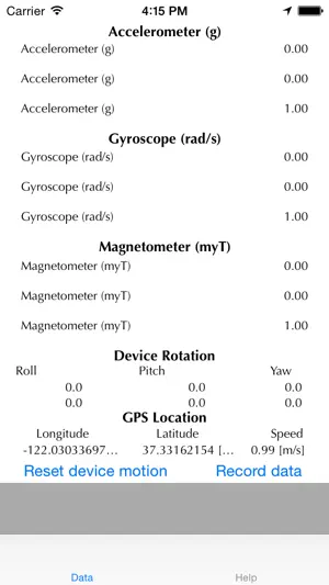 Sensor Data Pro screenshot 1