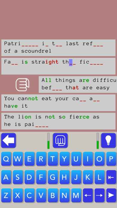 Mind the Gap – Guess Words in English Texts のスクリーンショット