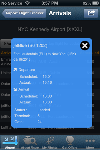 Kennedy Airport Info + Radar screenshot 3