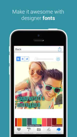 Game screenshot Color Cap - Add custom text to photos & pics for Instagram apk