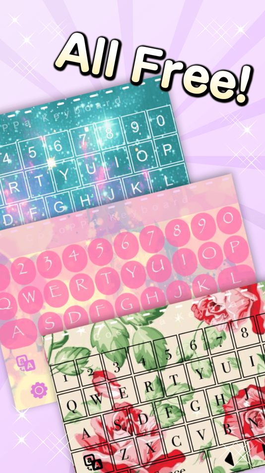 #4. Customized skin+Emoji CocoPPa Keyboard (iOS) 由: UNITED, Inc.