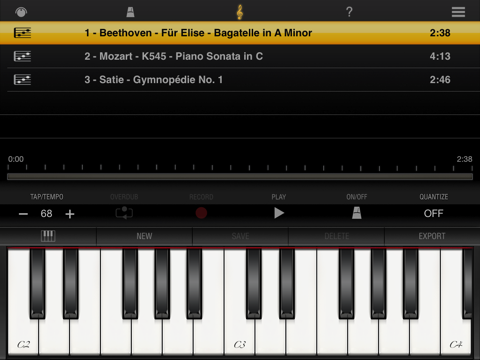 iGrand Piano CS for iPad のスクリーンショット
