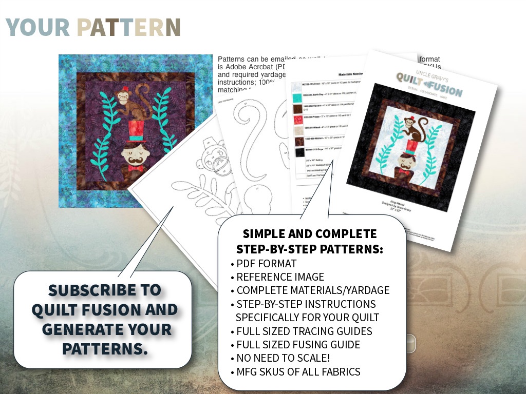 Quilt Fusion - Design & Print Art Quilt Patterns screenshot 4