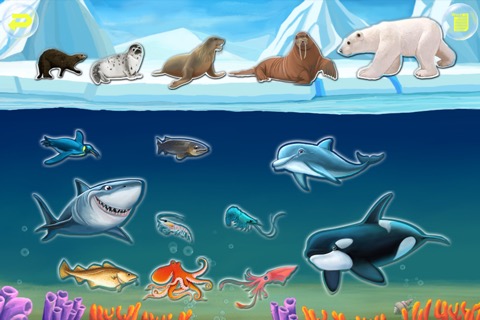 Amazing Ocean Animals- Educational Learning Apps for Kids Freeのおすすめ画像3