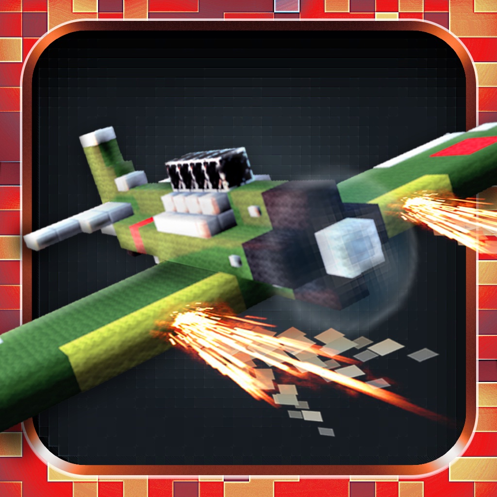 Awesome Block Wars Free: Cube Plane Survival Game icon