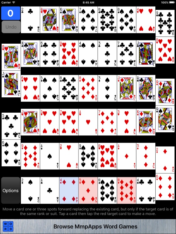 Accordion Solitaire & Variants