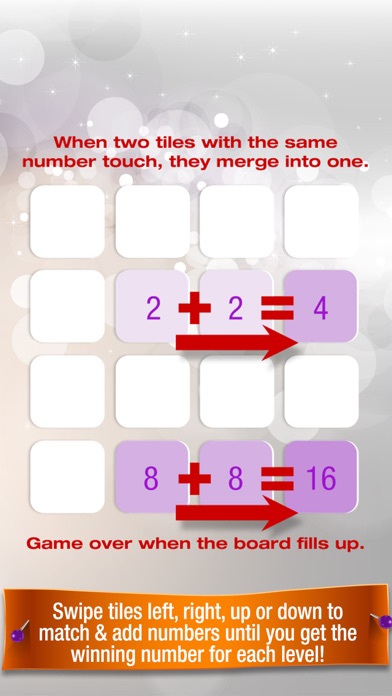 Screenshot #3 pour 2048 + Niveaux (2048 Plus Levels) Nombre Casse-Tête - Défi Mathématique