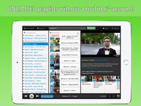 StereoTube Music Player for YouTube! Stream & Repeat playlists of free mp3 songs & videos! screenshot 4