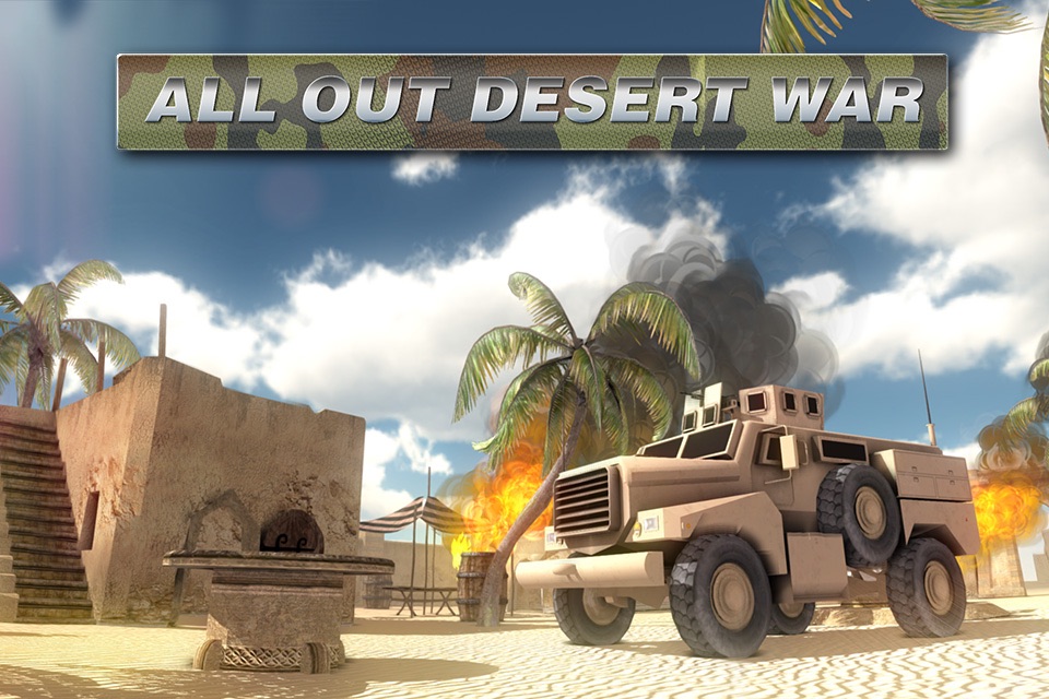 Army War - Desert Battlefield Free screenshot 4