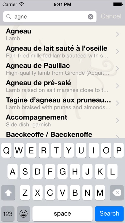 Bon appétit - French food and drink glossary