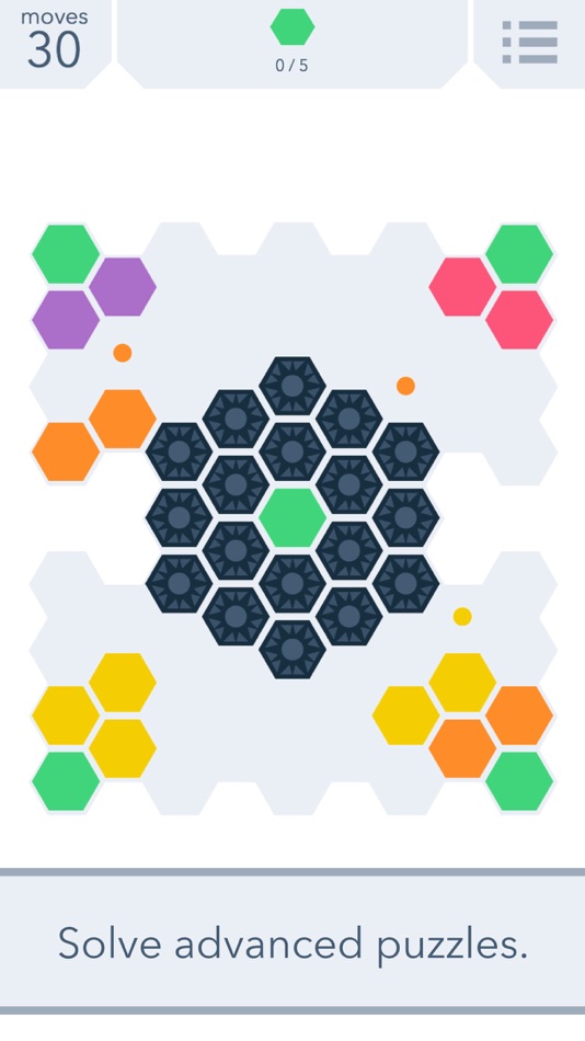 #4. Hexit - A minimal puzzle game (iOS) 由: ChimpWorks