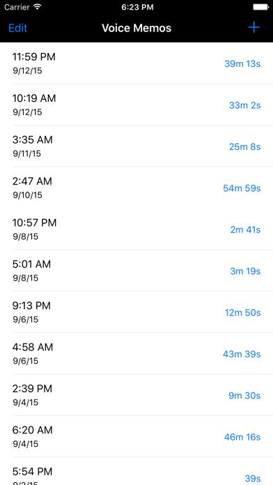 Screenshot #3 pour Voice Memos for Apple Watch