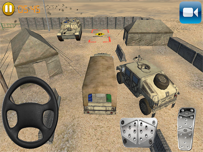 Army Trucks Emergency Parking  Battle-Ground  Rumble. Play Real Redline Game