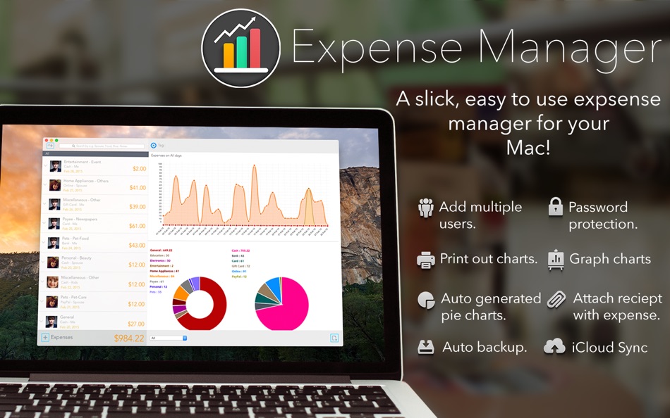#1. Expense Manager (macOS) 由: Sudip Bag