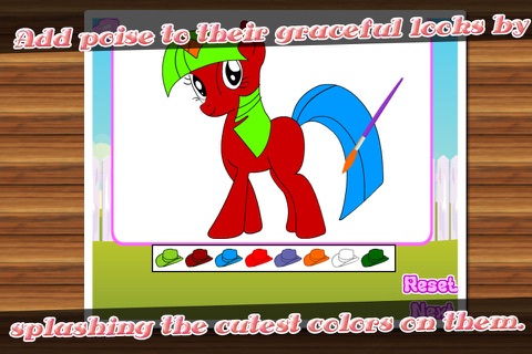 Coloring game-Lovely Pony screenshot 2