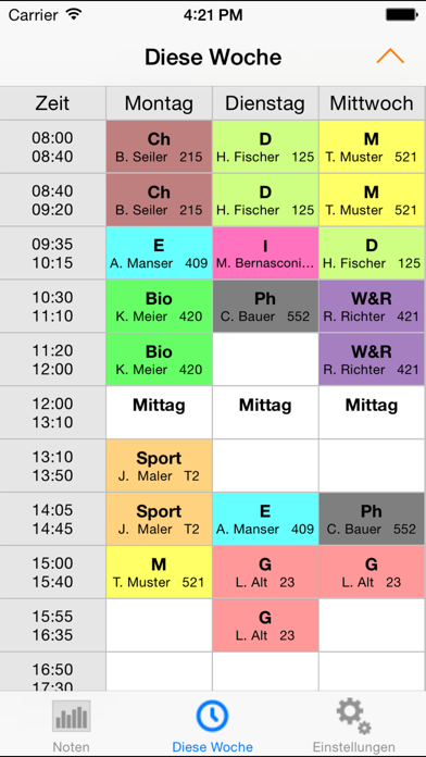 Screenshot #2 pour Notenverwaltung für Schüler