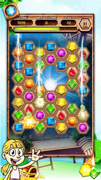 Gem Jewel Quest Adventure II - The Best Diamond Crush Puzzle Addicting Games screenshot-3