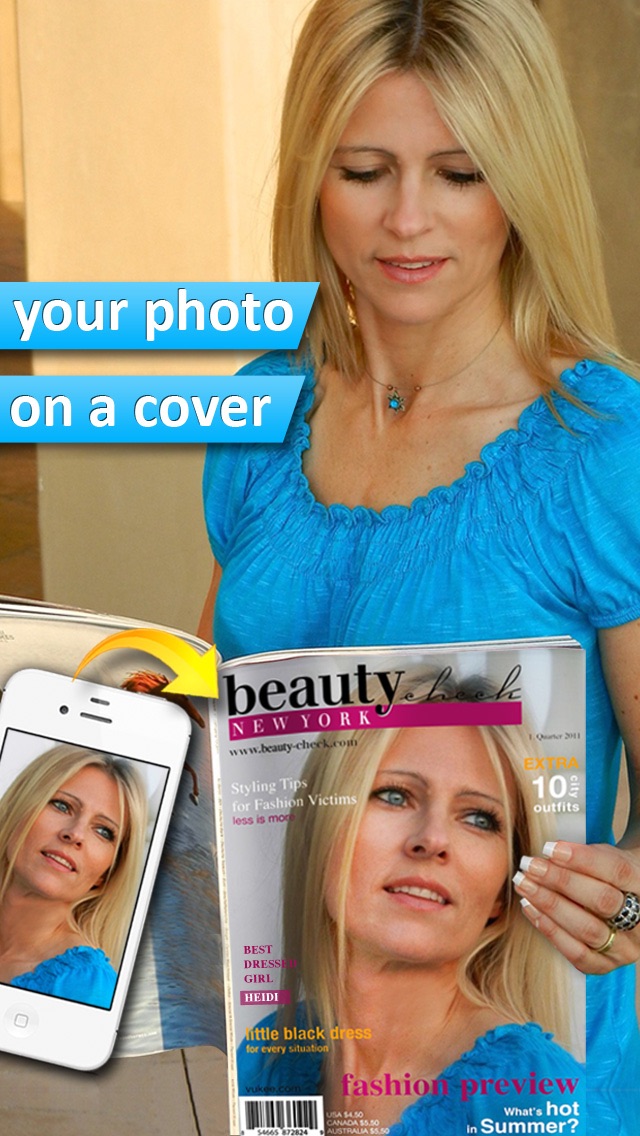 Screenshot #1 pour Photo2Cover - Créez votre couverture de magazine