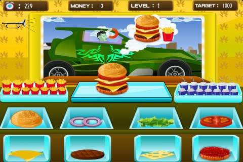 Cooking hamburgers for drivers screenshot 3