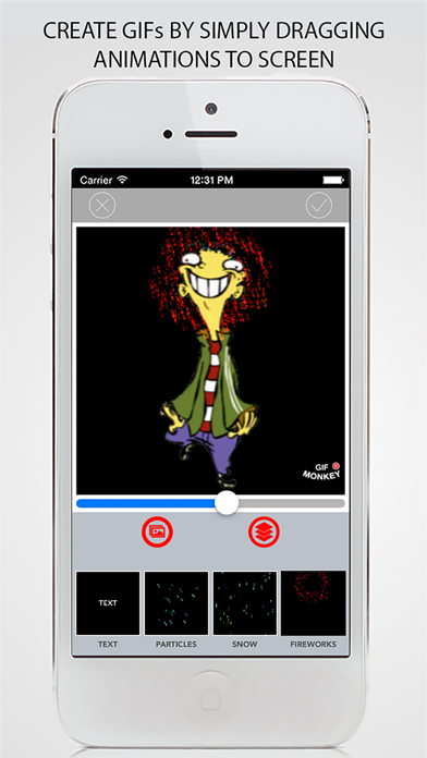 Screenshot #2 pour Gif Monkey - Make or Edit Funny Animated GIFs from Video