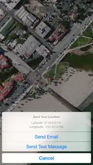 How to cancel & delete right here - send location via email or sms 3