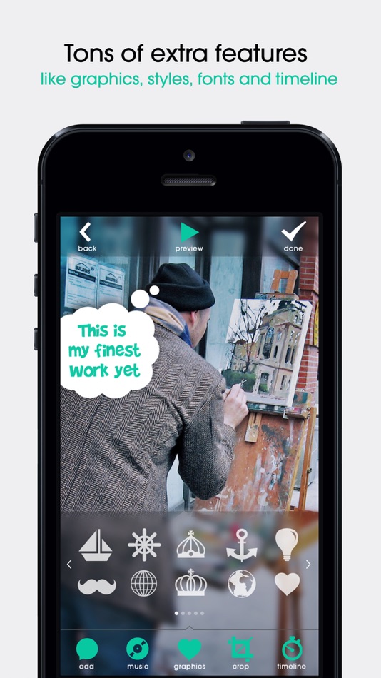 #4. Pop Video - Movie Editor for Subtitles, Speech Bubbles and Music in your Videos (iOS) 由: Owen Schick