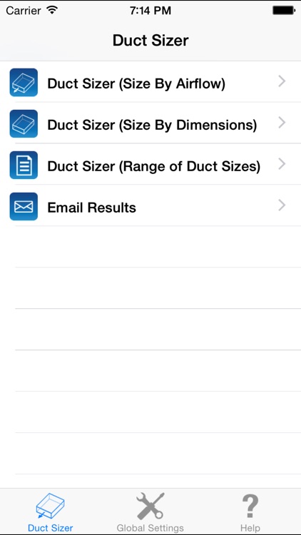 HVAC Duct Sizer