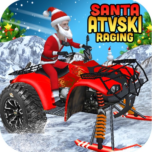 Santa ATV Ski Raging iOS App