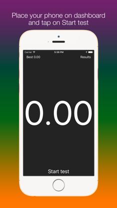 SpeedUp - Acceleration test 0-100 kmh 0-60 mph screenshot 1