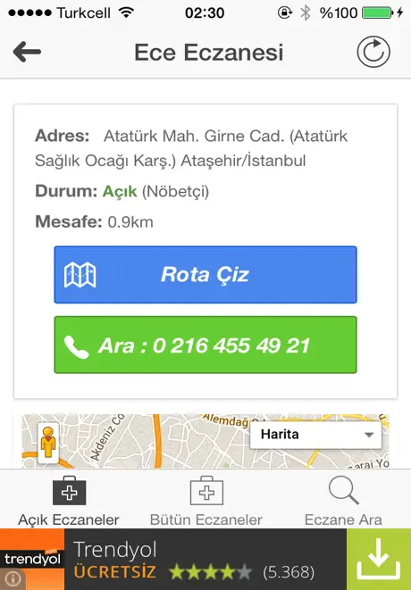 Açık Eczane Bul