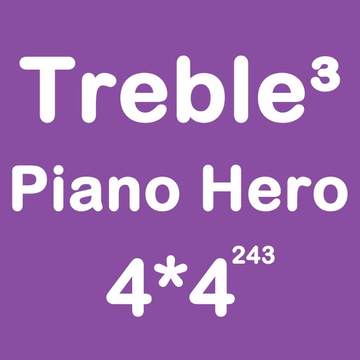 Piano Hero Treble 4X4 - Sliding Number Block And Playing The Piano iOS App