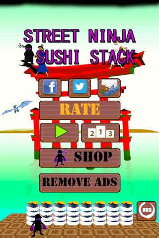 Street Ninja Sushi Stack screenshot 3
