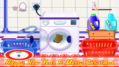 Screenshot #2 pour père noël vêtements noël blanchisserie 2014 heureux nouveau année 2015