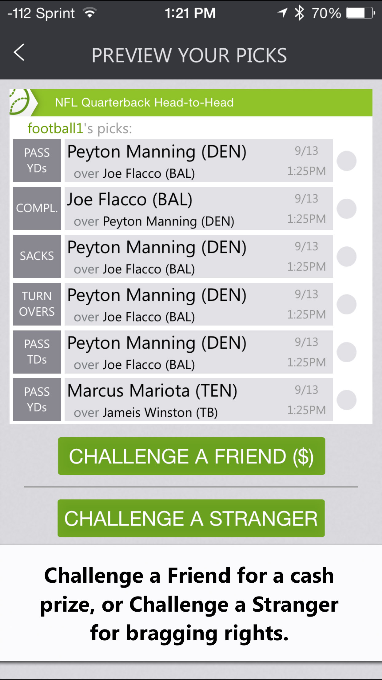 Pick Six - Sports Pools and Predictions screenshot 3