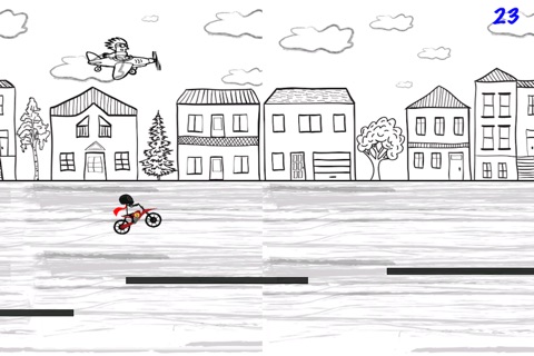 Stickman Line Biker Racer: Run and Fly Through the City screenshot 3