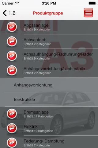 AutoParts  Audi  A3 screenshot 2