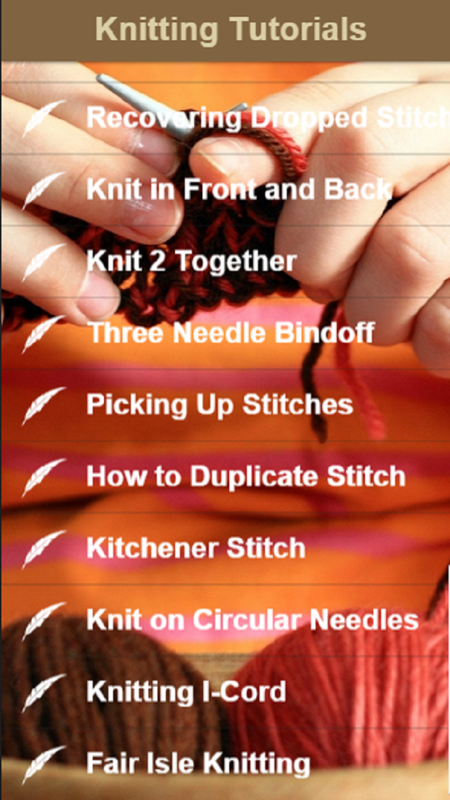 Knitting For Beginners - Learn How to Knit with Easy Knitting Instructions Screenshot