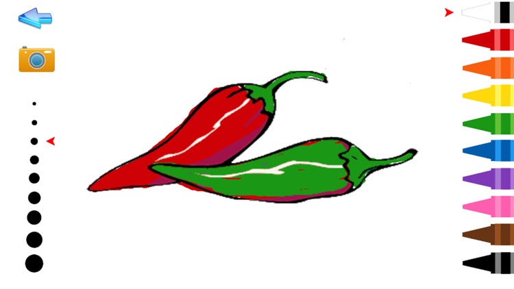 Vegetables And Fruit Coloring Suitable For Toddler