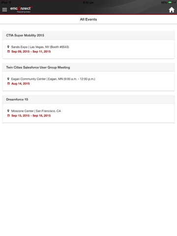 EmConnect iPad screenshot 1 - Business app