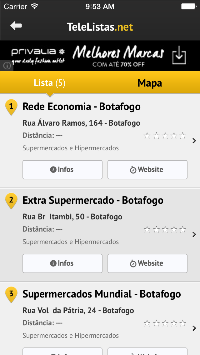 Screenshot #2 pour TeleListas.net Mobile