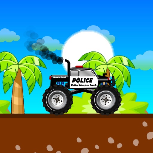 police monster truck icon
