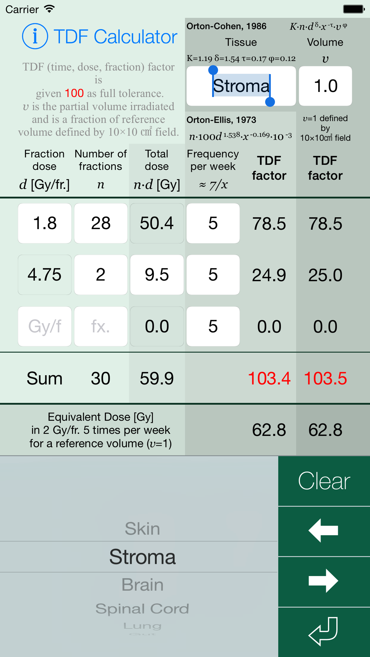 TDF Calculator screenshot 4
