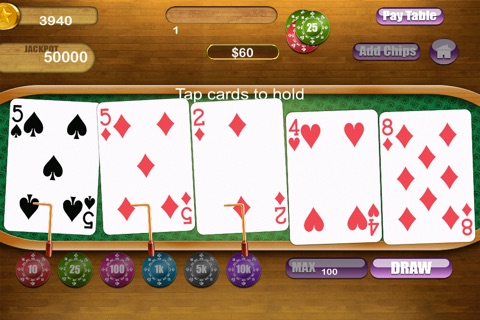 3x Mega Jackpot Poker Blitz Pro - world betting card game screenshot 2