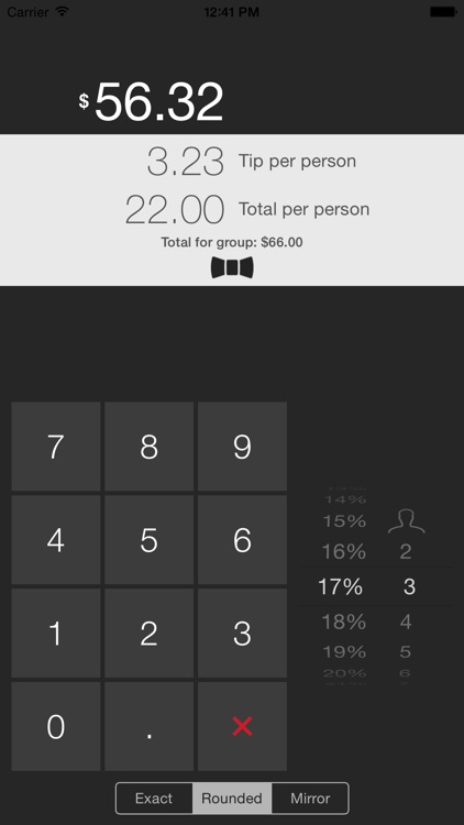 Bowtie ∞ Tip Calculator