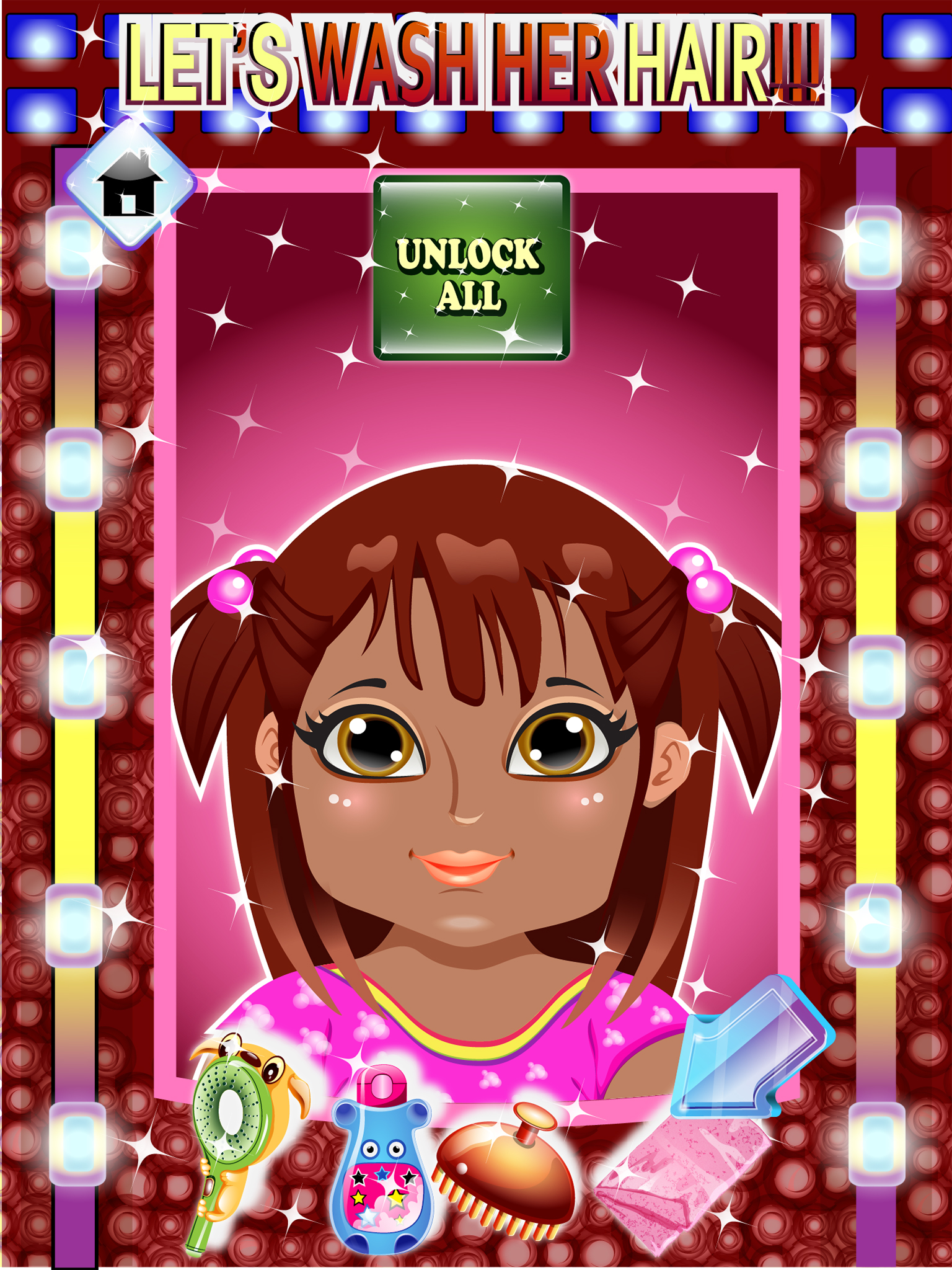 Baby Hair Saloon Makeover - cut, color, wash & create fun different hairstyles for princess free
