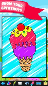 Kids Doodle Coloring Book Drawing - Preschool Toddler Fun! screenshot #2 for iPhone