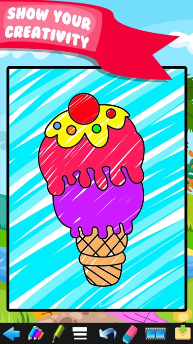 Screenshot #2 pour Kids Doodle Coloring Book Drawing - Preschool Toddler Fun!