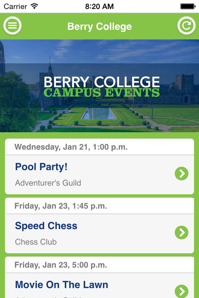 Berry College screenshot 2