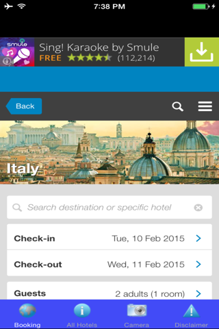 Italy Hotels Ciao screenshot 3